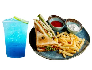 Veg Club Sandwich.