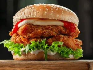 Chicken Zingher Burger