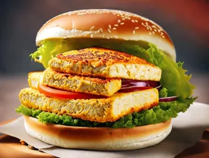 Paneer Chilli Burger